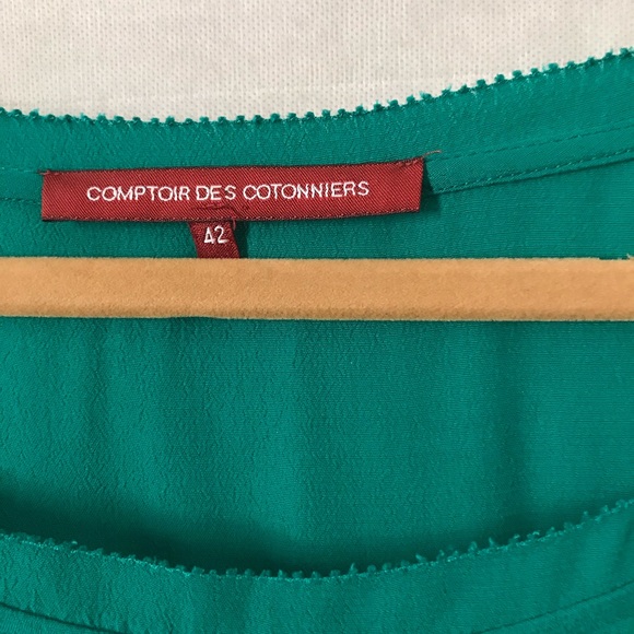 Emerald Cinch waist Comptoir Des Cotinnier Dress - Picture 3 of 8